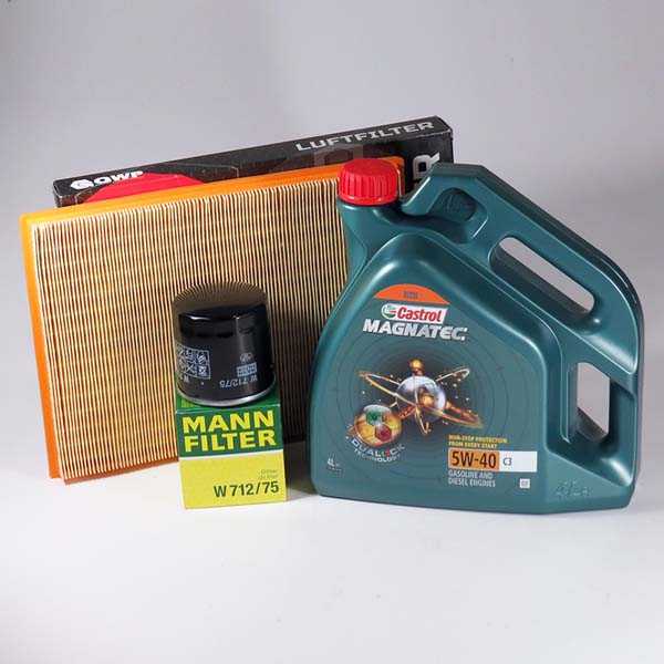 Kit schimb ulei CASTROL Magnatec 5W40, Opel Astra F 1.4 16V, 90CP, 1991-2001