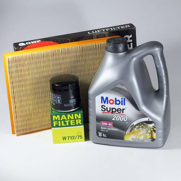 Kit schimb ulei MOBIL Super 2000 10W40, Opel Astra F 1.6, 100CP, 1991-2001