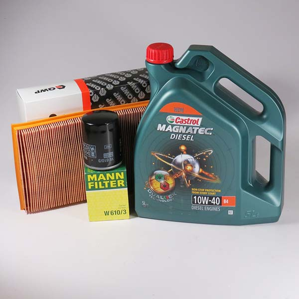 Kit schimb ulei CASTROL Magnatec Diesel 10W40, Opel Astra F 1.7 TDS, 82CP, 1991-09.1995