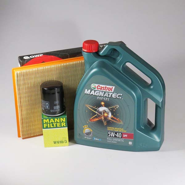 Kit schimb ulei CASTROL Magnatec Diesel 5W40, Opel Astra F 1.7 TDS, 82CP, 10.1995-1999