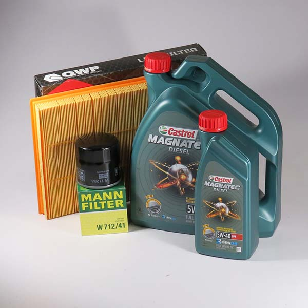 Kit schimb ulei CASTROL Magnatec Diesel 5W40, Opel Astra G 1.7 TD, 68CP, 1998-2001