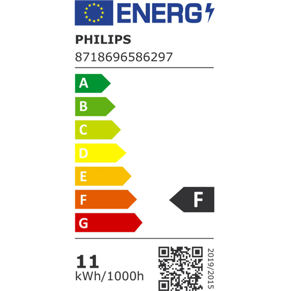 Set 6 becuri LED PHILIPS 8718696586297, E27, 11W, 1055lm, lumina calda