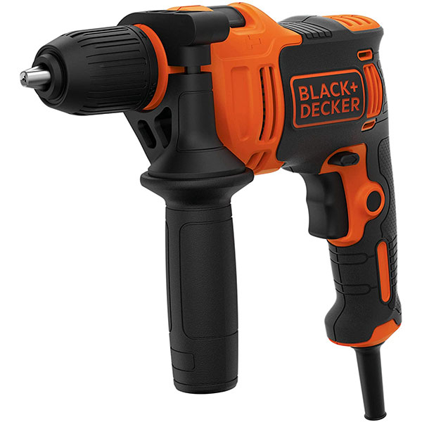 Masina de gaurit si insurubat (bormasina) BLACK&DECKER BEH710K, 710W, 2800RPM, mandrina rapida 13mm, percutie