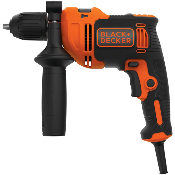 Masina de gaurit si insurubat (bormasina) BLACK&DECKER BEH710K, 710W, 2800RPM, mandrina rapida 13mm, percutie
