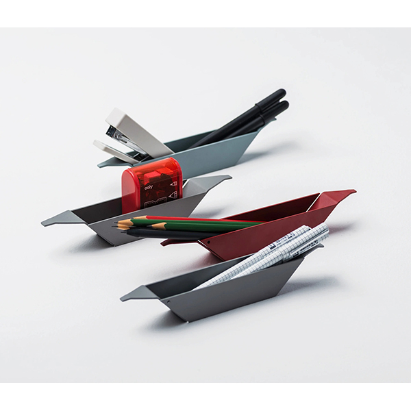 Suport instrumente de scris SPIN Boat Organiser, gri-albastru