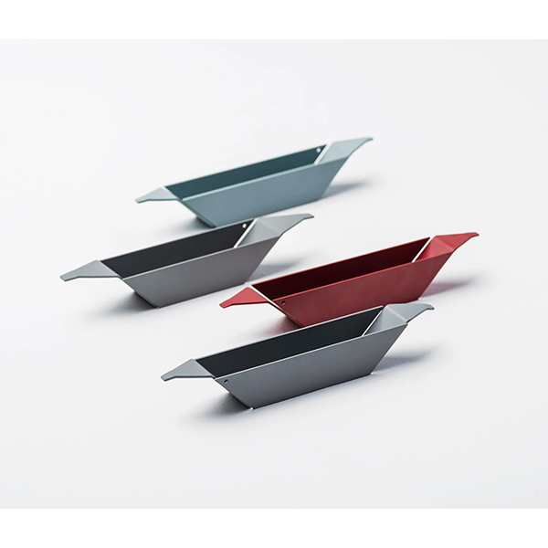 Suport instrumente de scris SPIN Boat Organiser, gri-albastru
