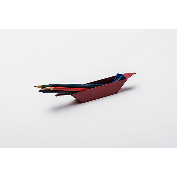 Suport instrumente de scris SPIN Boat Organiser, rosu