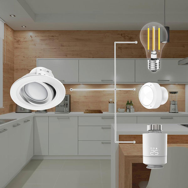 Spot LED HAMA 176588, 5W, 350lm, Wi-Fi, alb