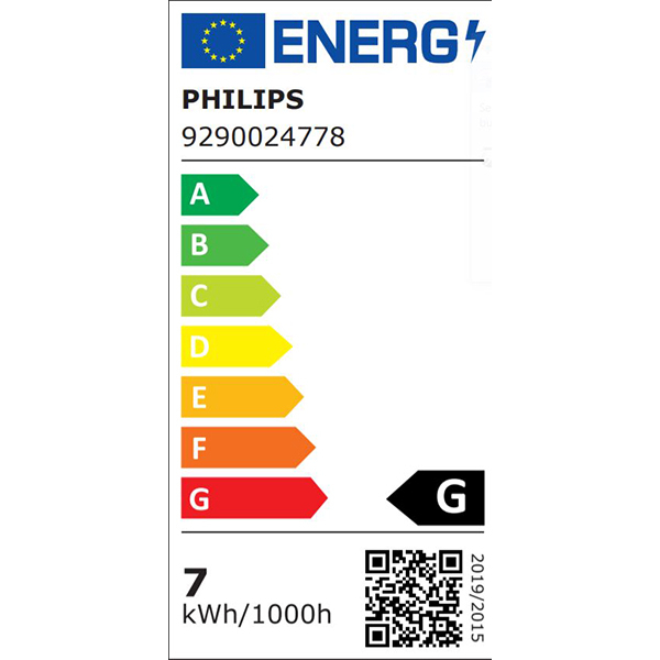 Bec LED Smart Vintage PHILIPS Hue 8719514301481, E27, 7W, 550lm, Bluetooth, lumina calda, compatibil Hue