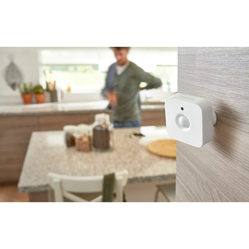 Senzor de miscare PHILIPS Hue Motion 8718696743171, IP42, ZigBee Light Link, alb