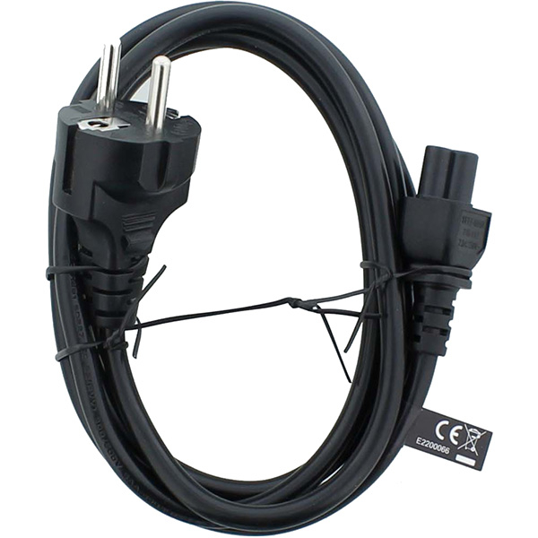 Cablu de alimentare cu 3 pini HAMA 200735, 1.5m, negru