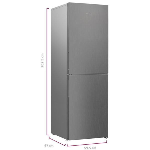 Combina frigorifica ARCTIC AK60386M40NFMT, Full No Frost, 358 l, H 202.5 cm, Clasa E, argintiu