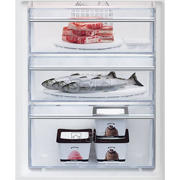 Combina frigorifica incorporabila BEKO BCNA306E4SN, NeoFrost, 284 l, H 193.5 cm, Clasa E