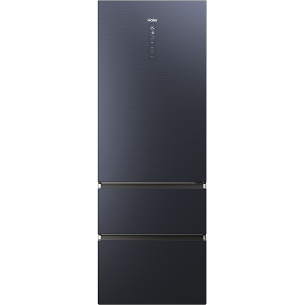 Combina frigorifica HAIER HTW7720ENMB, No Frost, 483 l, H 201 cm, Clasa E, Wi-Fi, negru