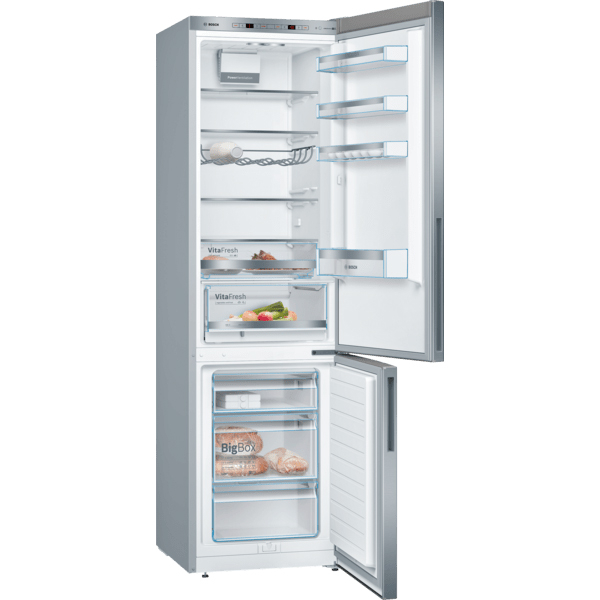 Combina frigorifica BOSCH KGE39AICA, Low Frost, 343 l, H 201 cm, Clasa C, inox