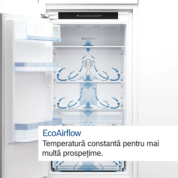 Combina frigorifica  incorporabila BOSCH KIV86VFE1, LowFrost, 267 l, H 177.5 cm, Clasa E
