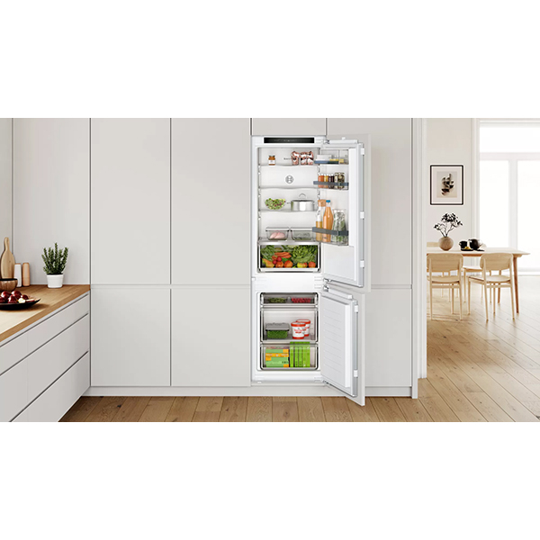 Combina frigorifica  incorporabila BOSCH KIV86VFE1, LowFrost, 267 l, H 177.5 cm, Clasa E