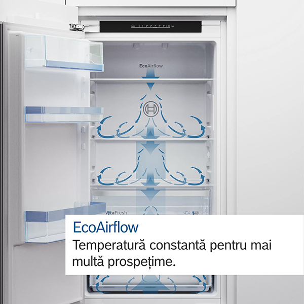 Combina frigorifica  incorporabila BOSCH KIV86VFE1, LowFrost, 267 l, H 177.5 cm, Clasa E