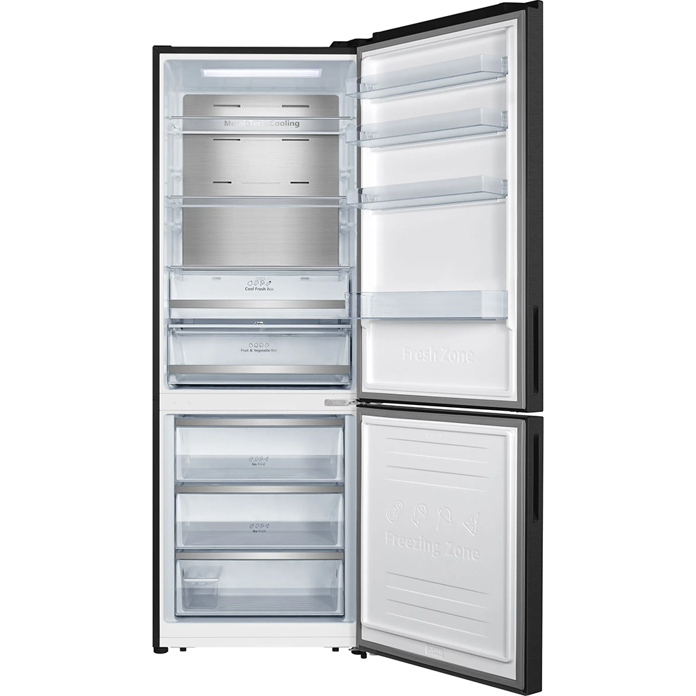 Combina frigorifica HISENSE RB645N4BFE, No Frost, 495 l, H 200 cm, Clasa E, negru