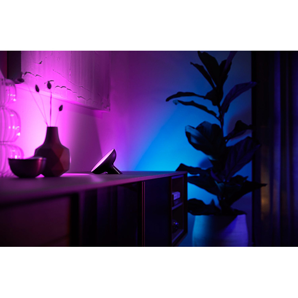 Lampa de birou smart PHILIPS Hue 8718699771126, 7.1W, 500lm, lumina RGB, negru