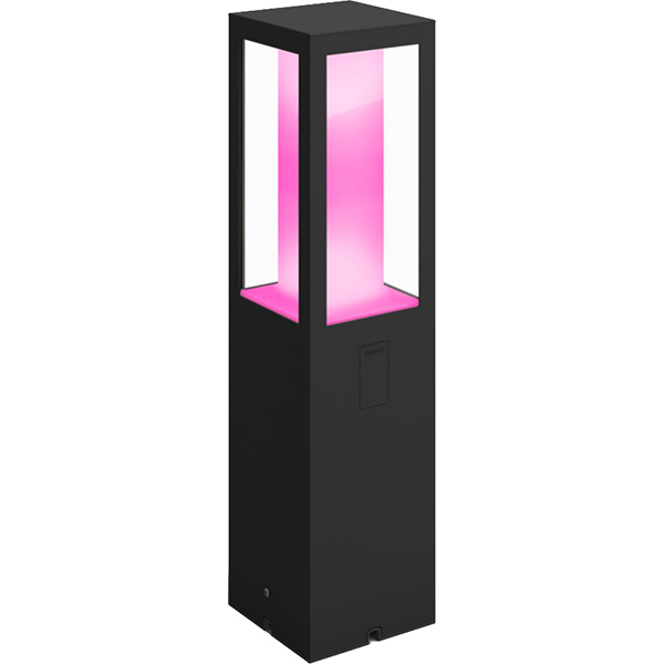 Stalp iluminat smart PHILIPS Hue 8718696170502, 2x8W, 1200lm, IP44, RGB, negru