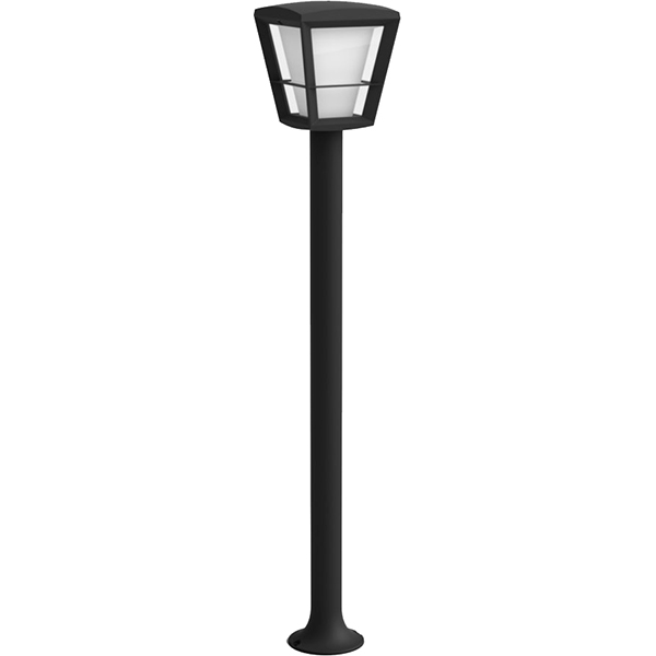 Stalp iluminat smart PHILIPS Hue 8718696170601, 15W, 1150lm, IP44, RGB, negru