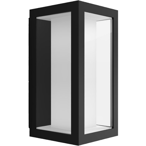 Aplica LED smart PHILIPS Hue 8718696170489, 2x8W, 1200lm, IP44, RGB, negru
