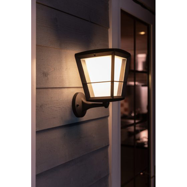 Aplica LED smart PHILIPS Hue 8718696170571, 15W, 1150lm, IP44, RGB, negru