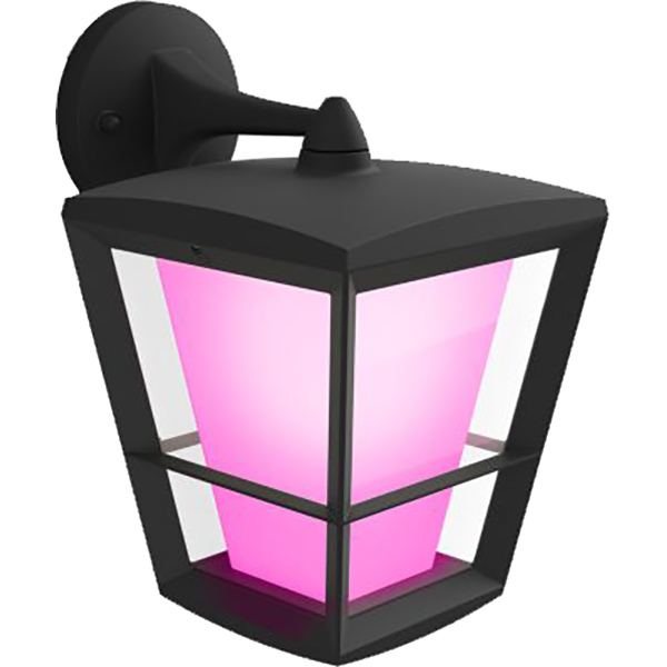 Aplica LED smart PHILIPS Hue 8718696170588, 15W, 1150lm, IP44, RGB, negru