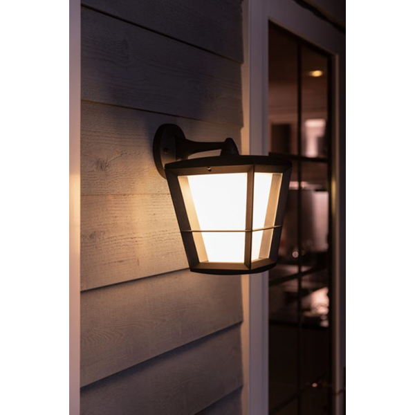 Aplica LED smart PHILIPS Hue 8718696170588, 15W, 1150lm, IP44, RGB, negru