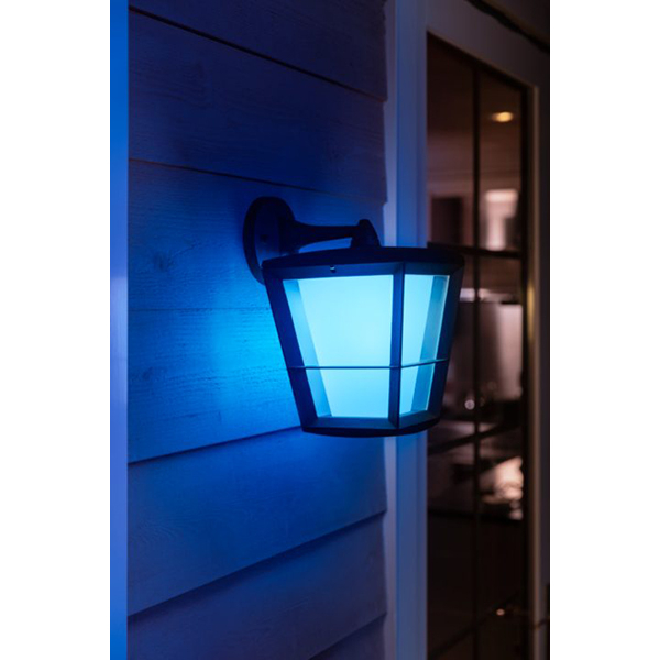 Aplica LED smart PHILIPS Hue 8718696170588, 15W, 1150lm, IP44, RGB, negru