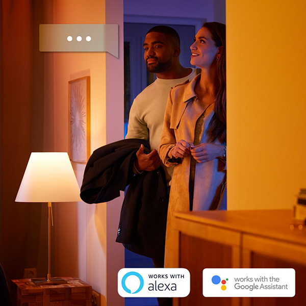 Lustra smart PHILIPS Hue Amaze 8718696175156, 33.5W, LED, intrerupator cu variator, alb
