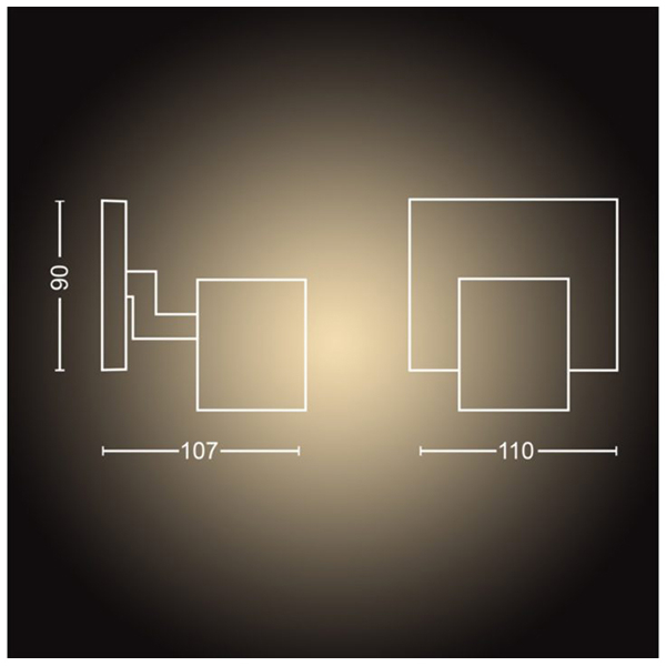 Spot LED smart PHILIPS Hue 8718696175347, 5W, 350lm, IP20, lumina variabila, alb