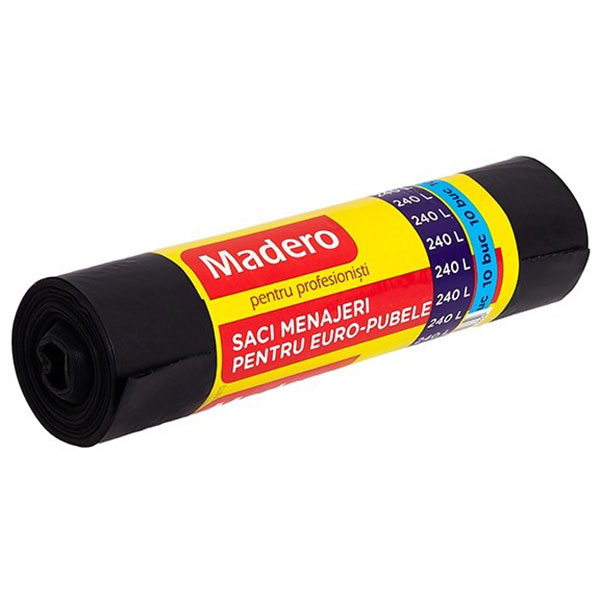 Saci menajeri MADERO 012834D, 10 bucati, 240 l, negru