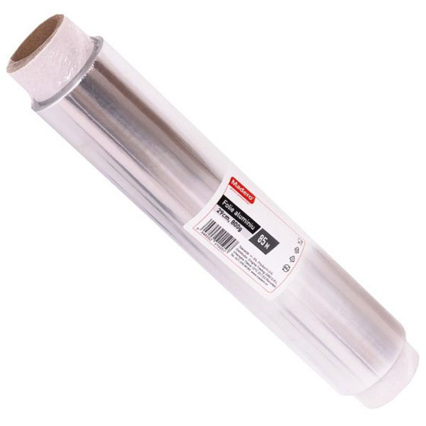 Folie alimentara aluminiu MADERO 15057, 29 cm x 85 m