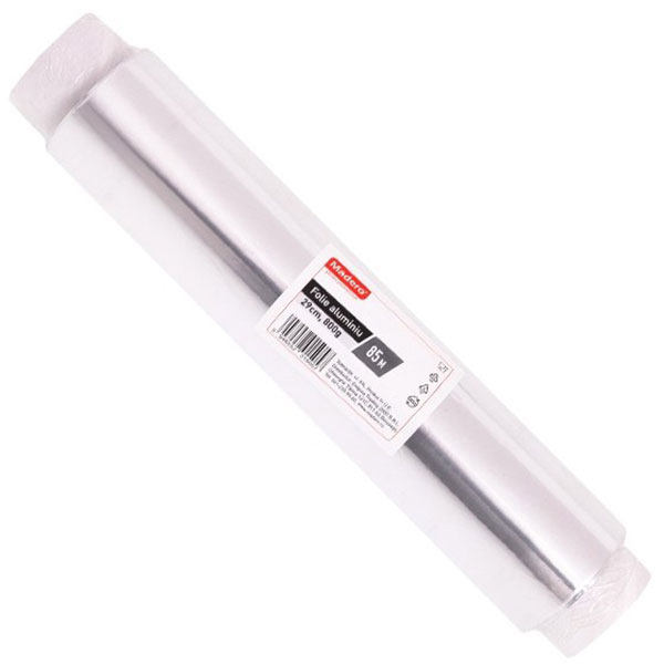 Folie alimentara aluminiu MADERO 15057, 29 cm x 85 m