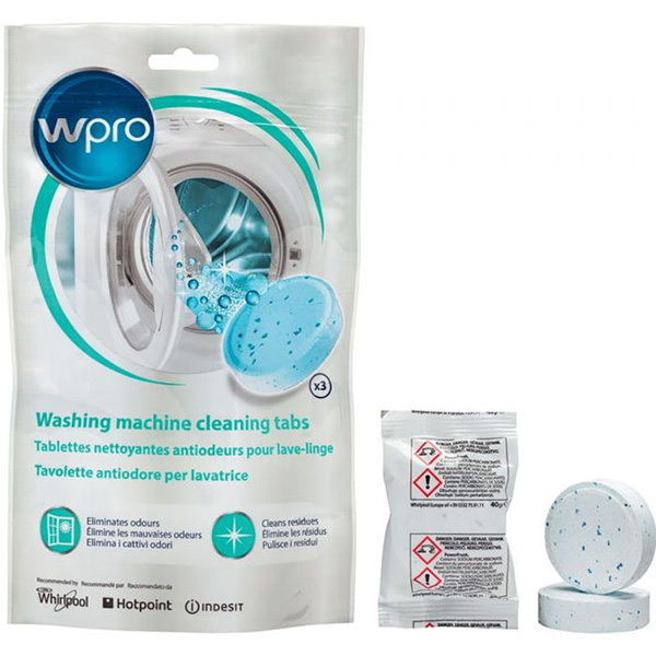 Tablete curatare masina de spalat rufe WPRO 08492, 3 x 40g