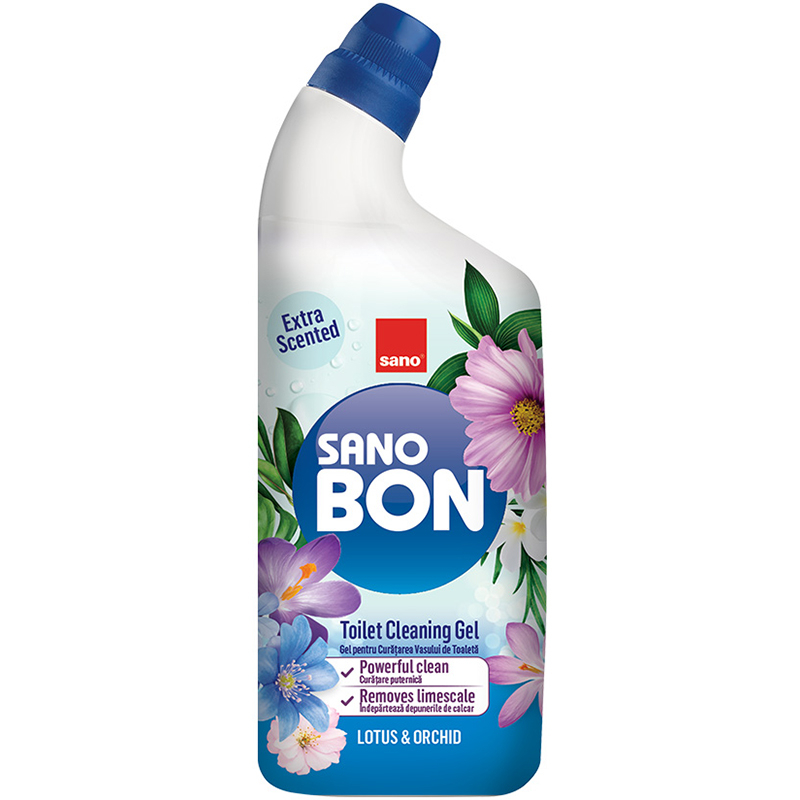 Solutie curatare toaleta SANO Gel Lotus & Orchid, 750ml