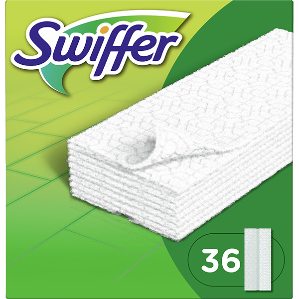 Rezerva uscata mop SWIFFER Dry, 15 cm, 36 bucati