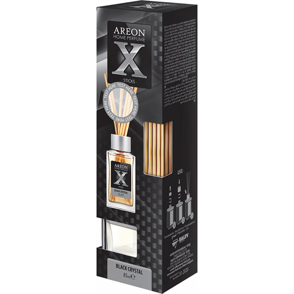 Odorizant cu betisoare AREON Home Perfume X Version Black Crystal, 85ml