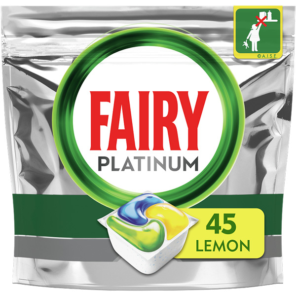 Detergent pentru masina de spalat vase FAIRY Platinum All in One, 45 capsule