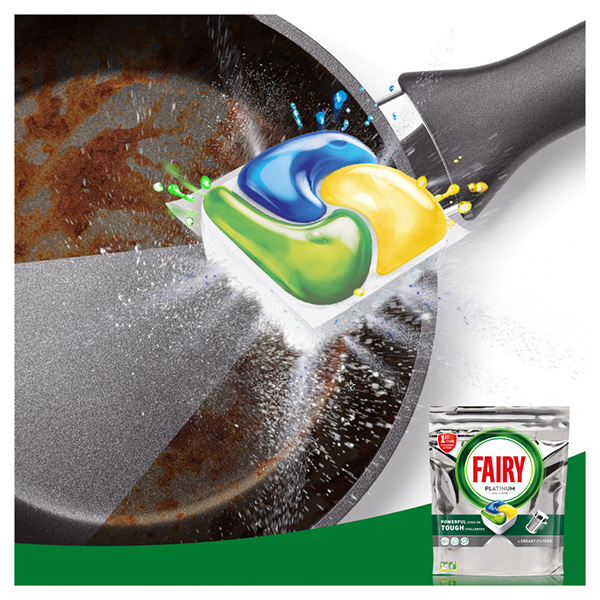 Detergent pentru masina de spalat vase FAIRY Platinum All in One, 45 capsule