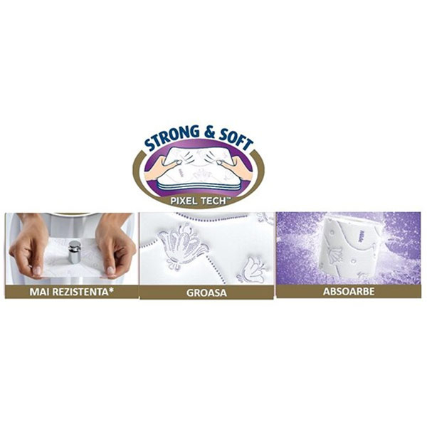 Hartie igienica MILDE Relax Purple, 3 straturi, 16 role