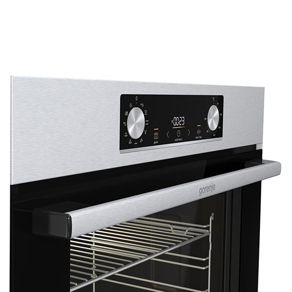 Cuptor incorporabil GORENJE BO6735E02X, Electric, Autocuratare Hidrolitica, 77 l, Clasa A, inox