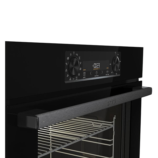 Cuptor incorporabil GORENJE BO6737E02BG, Electric, Autocuratare Hidrolitica, 77 l, Clasa A, negru