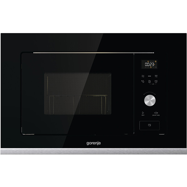 Cuptor cu microunde incorporabil GORENJE BMX201AG1BG, 20l, 800W, Grill, negru