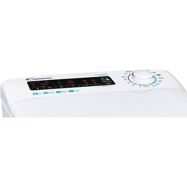 Masina de spalat rufe verticala CANDY Smart CSTG 48TME/1-S, 8 kg, 1400rpm, Clasa B, alb