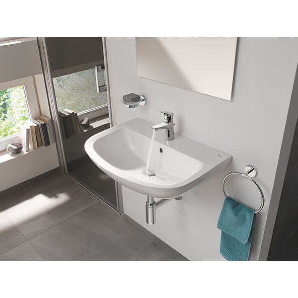 Chiuveta baie GROHE Bau Ceramic 39421000, montare pe perete, 60.9 x 44.2 cm, alb