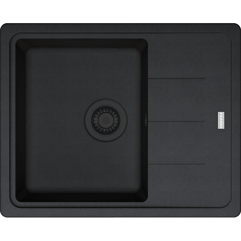 Pachet chiuveta FRANKE BFG 611-62, 1 cuva, picurator reversibil, granit + baterie Pola + Dozator sapun, negru