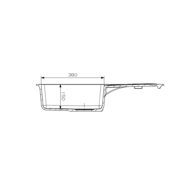 Pachet chiuveta ALVEUS Galapagos 30 G55, 1 cuva, picurator reversibil, compozit granit + baterie Kati G55, bej